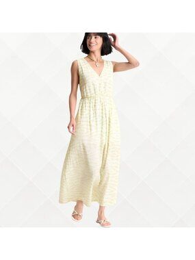 A New Day Maxi Sundress • NWT • Cream Print • Open Back • Size XS